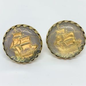 Vintage Ship Cufflinks